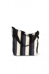 RECYCLED SHOULDER BAG - STRIPED PATTERN